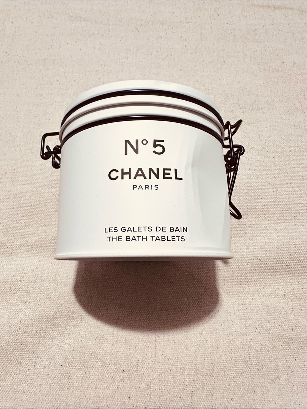 CHANEL | Container | Factory 5 Collection: No. 5 Chanel Tin for the Bath Salts
